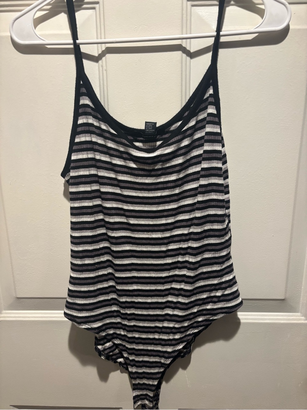 Striped Black & White Women’s Bodysuit